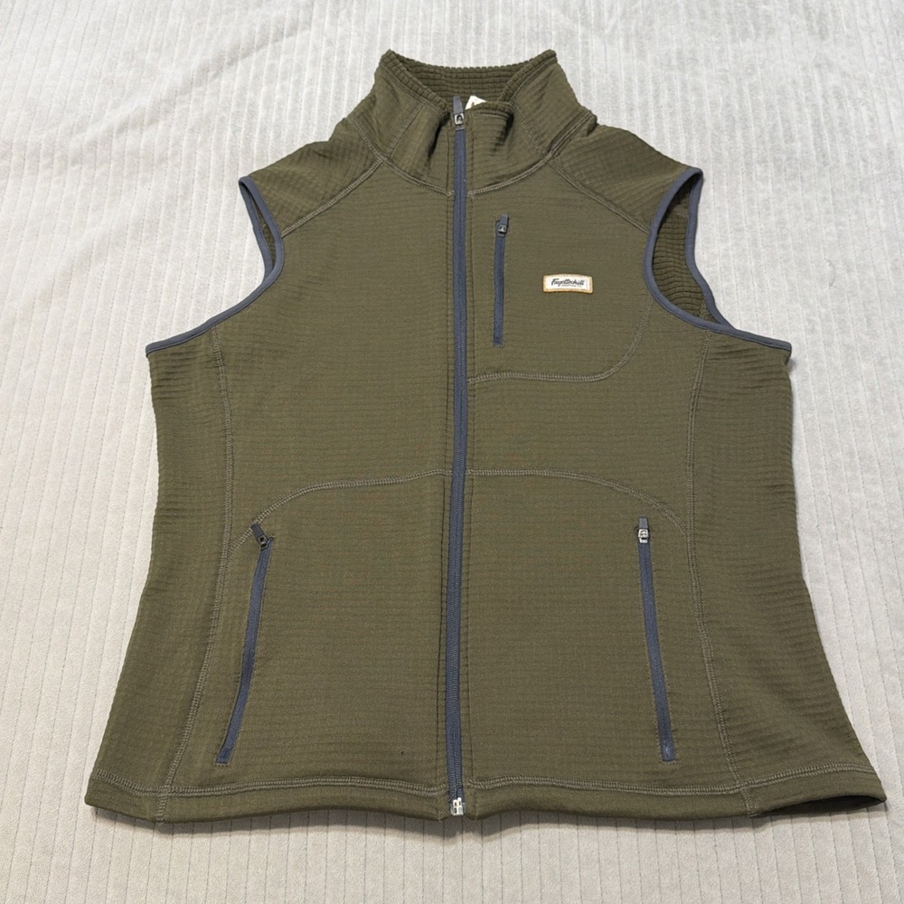 Fayettechill Polartec Grid Fleece Vest Medium Green waffle